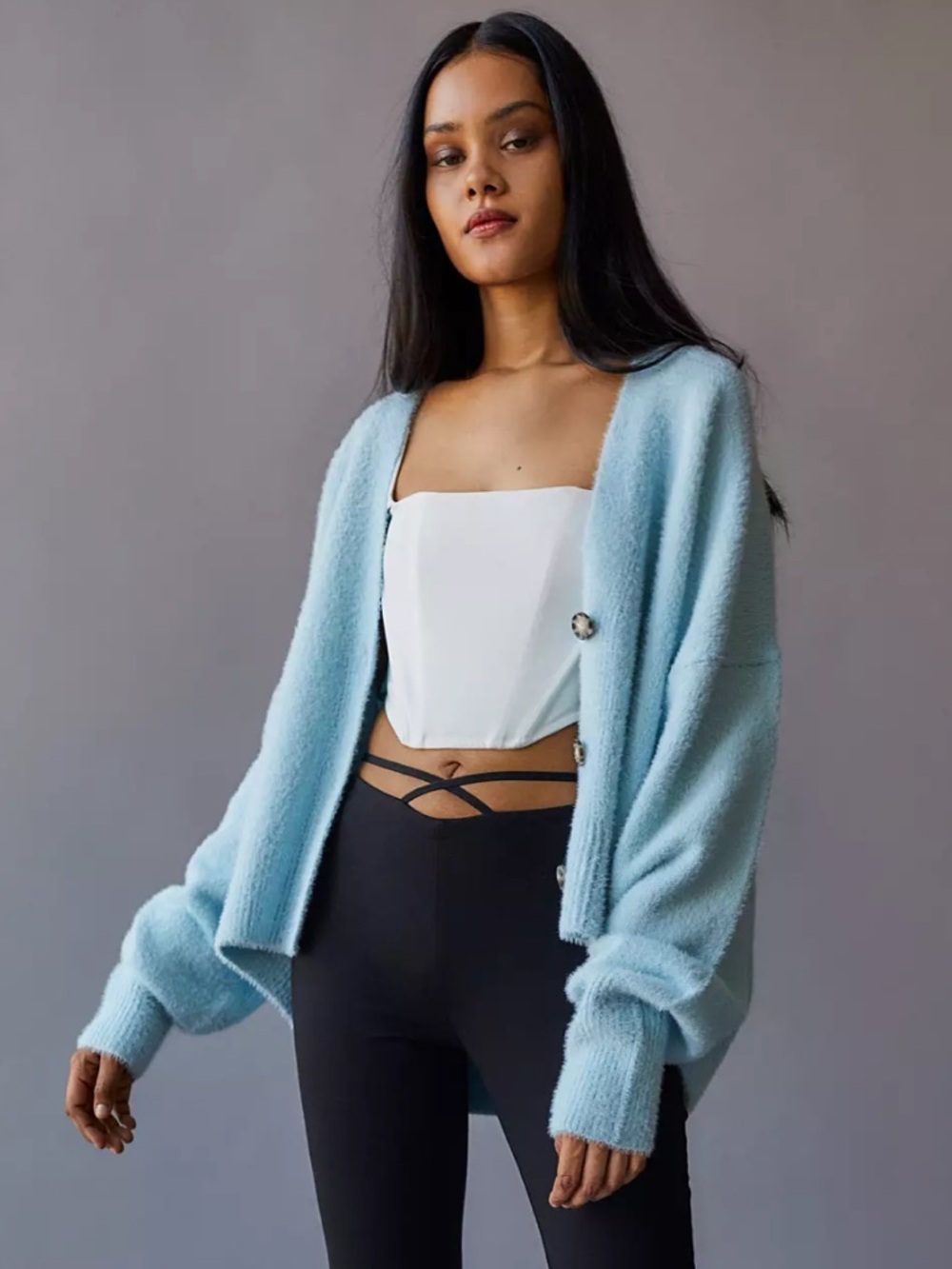 Urban Outfitters Thea Fuzzy Cardigan - Picture 12 of 15